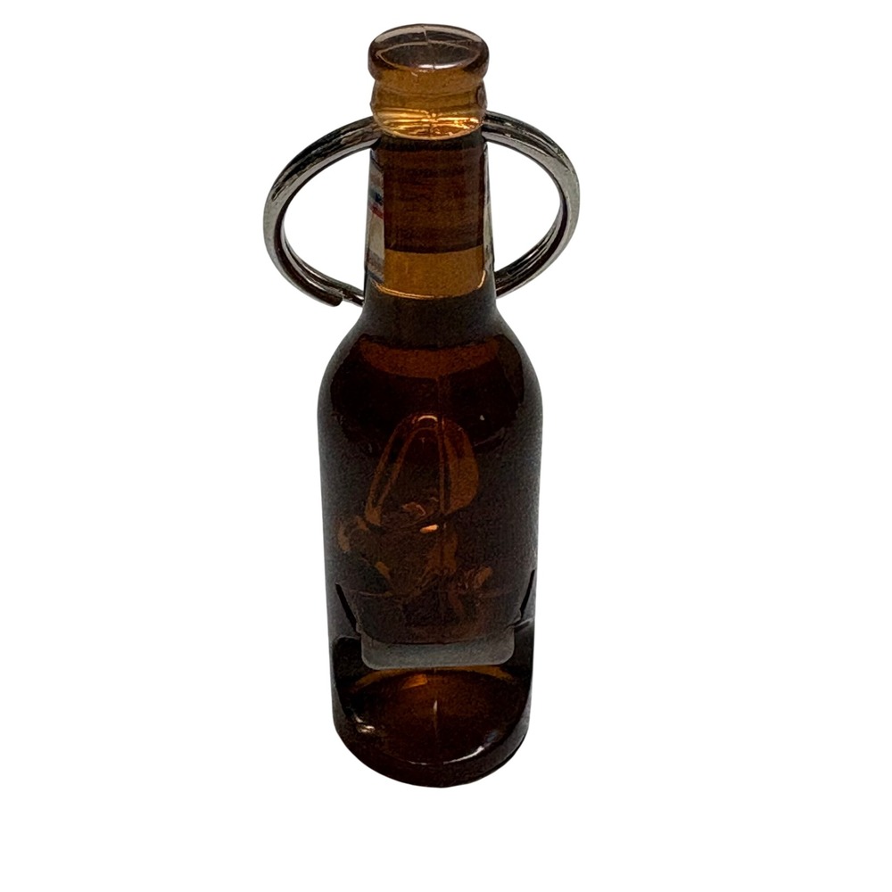 Michelob Ultra Beer Bottle Keychain with Integrated Bottle Opener Brown 3 Inch - Picture 2 of 4